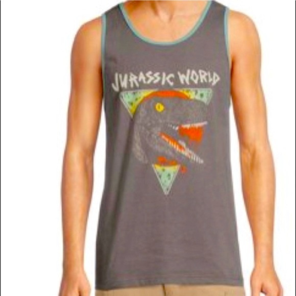 Mens Jurassic World Tank - Size Small